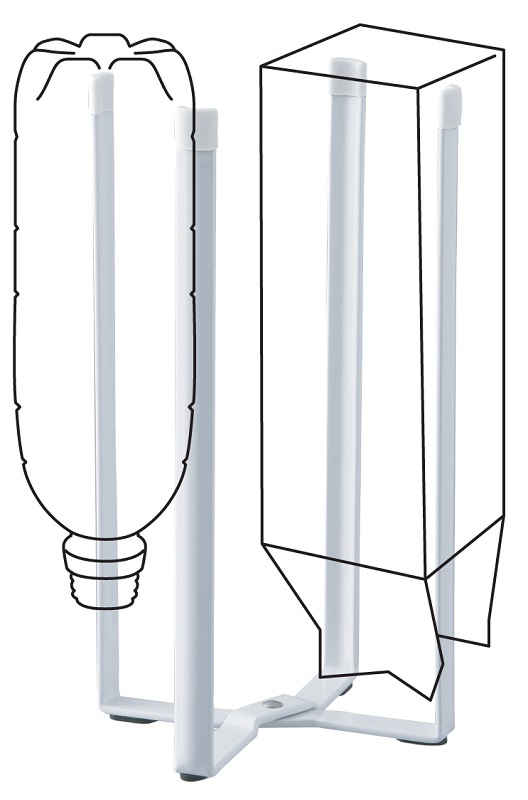 Supporto in acciaio porta bicchieri e tazze, multiuso